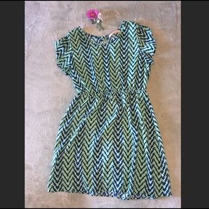 Open back dress with eye catching pattern