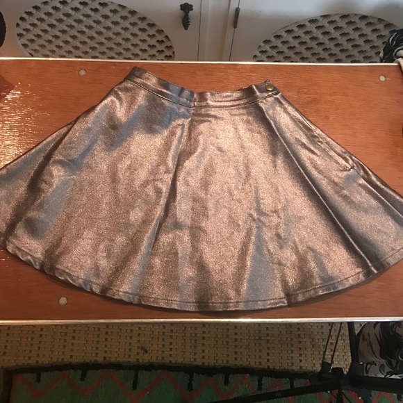 American Apparel sliver metallic circle skirt! - Picture 3 of 4