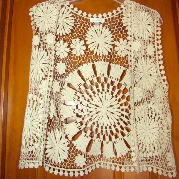 Crotchet boho vest