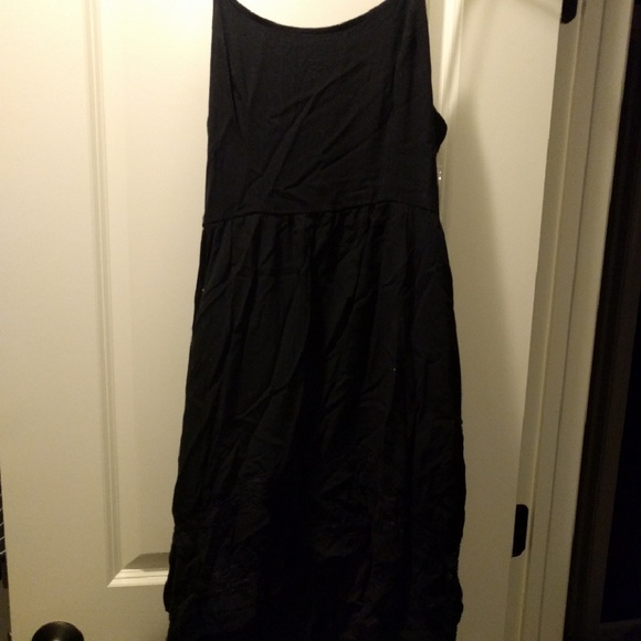 Black high, low dress