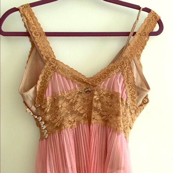 Betsey Johnson Lace and Sheer Cami