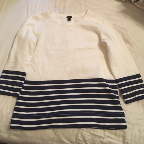 J.Crew XXS Nautical Cotton Fleece Like Sweater