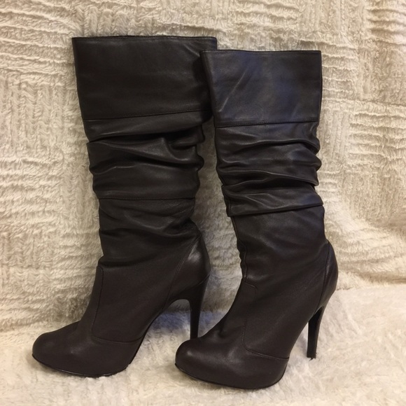 Leather boots