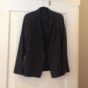 Tahari Gray Black Suit
