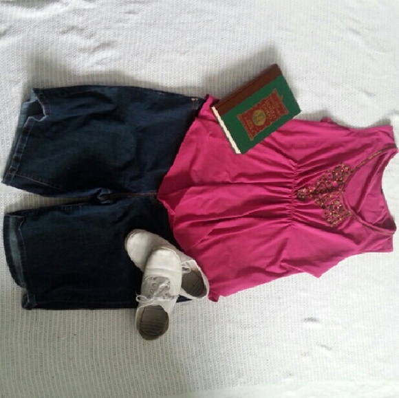 Denim Bermuda Shorts