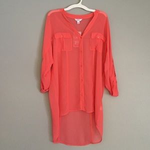 Pink Candie's cuff shirt