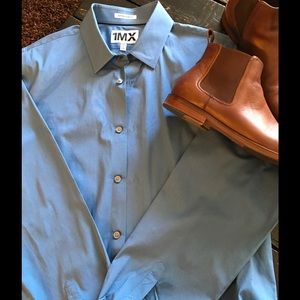 Men's Express 1MX Extra Slim Fit Button Up
