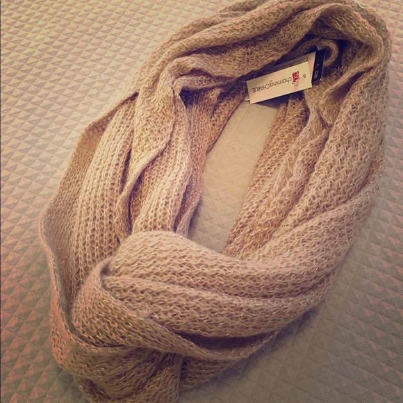 Charming Charlie Accessories - NWT Tan Infinity Scarf / Muffler