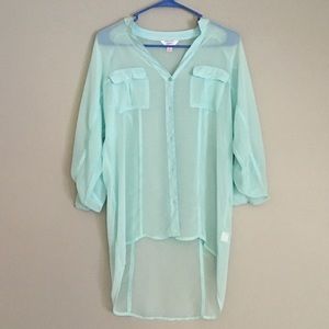 Light blue button up Candie's blouse