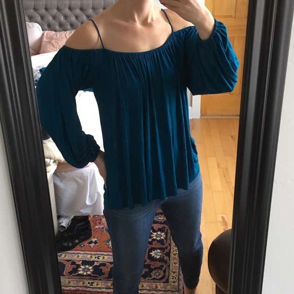 Anthropologie Taven Open-Shoulder Top, Sz S - Picture 4 of 4