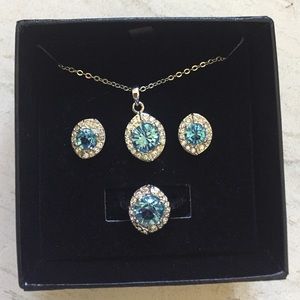 Necklace earring and ring set