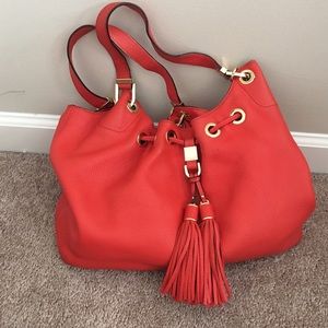 Orange Michael Kors purse