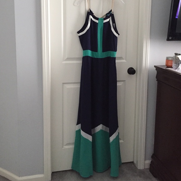 Colorblock Maxi Dress
