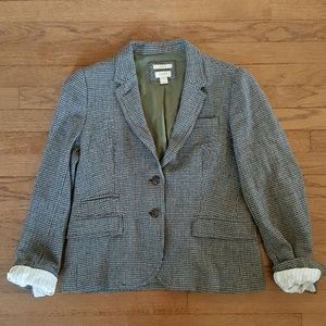 J. Crew Wool Herringbone Blazer