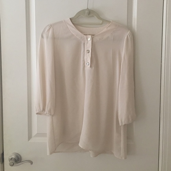 Ivory Flowy Blouse - Picture 1 of 1