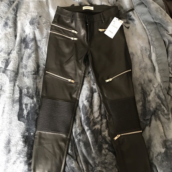 SOLDZara black leather pants New - Picture 2 of 3