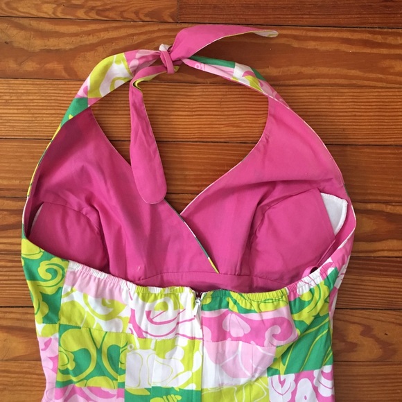 Lilly Pulitzer Patchwork Halter Sundress - image 2