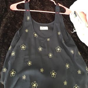 Navy and gold tank top, size small