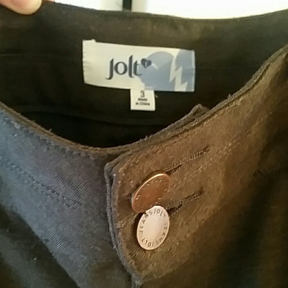 Used Jolt dark brown skinny ponte pants