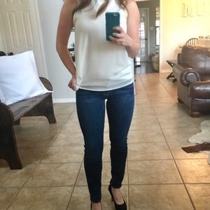 7 for all Mankind skinny cigarette jeans