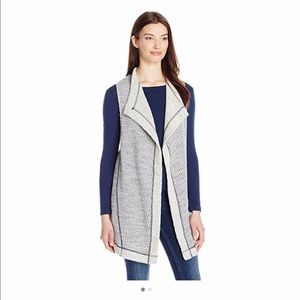 Three Dots French Terry Chambray Vest