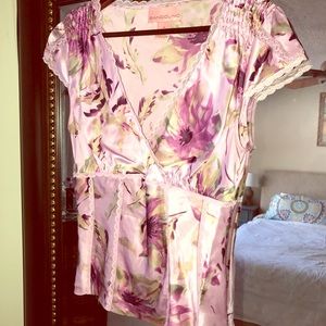 Bandolino satin, floral cami