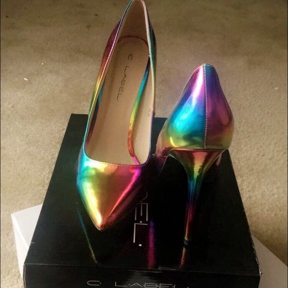 Rainbow Heels. Good Condition!