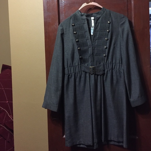 Uncle Frank Military Style tunic dress size L
