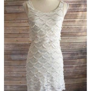 Cream Cooperative Flapper Dress - Small