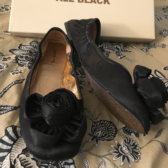 Anthropologie black flats