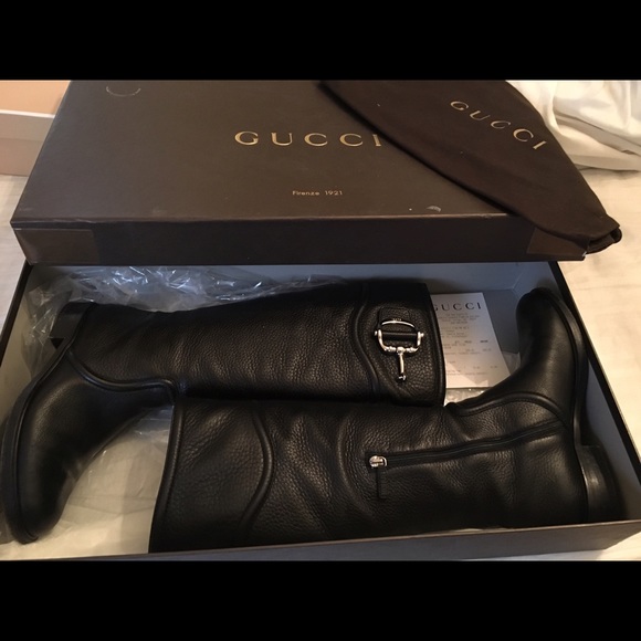 Gucci black boots sz 36