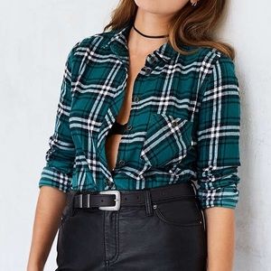 Green Urban Outfitters BDG Flannel