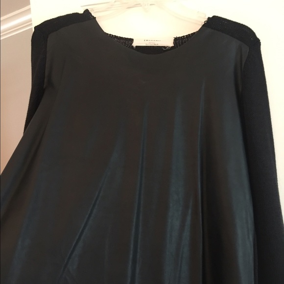 Zara faux leather sweater L M