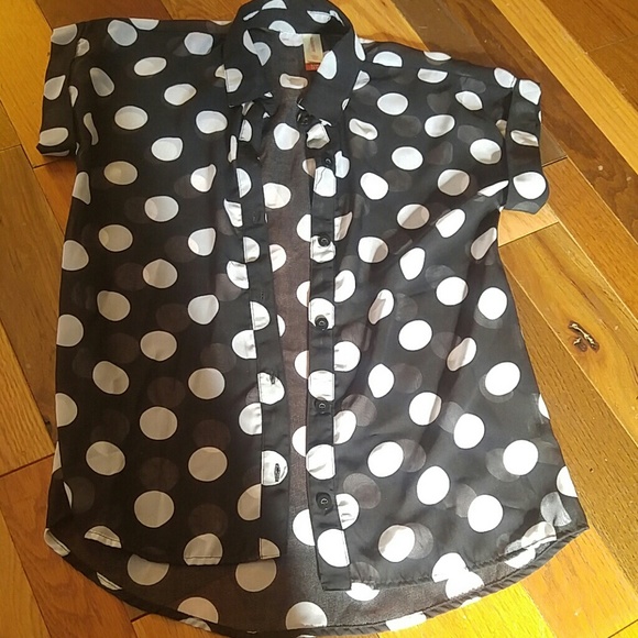 Button up chiffon shirt