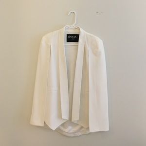 Nasty Gal white cape