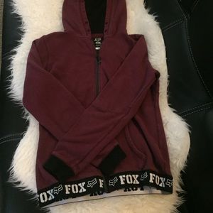 Burgundy Fox hoodie