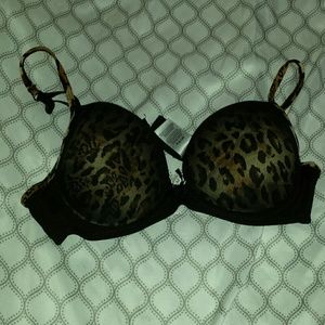 leopard print bra