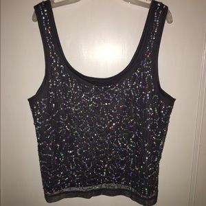 Sequin crop top