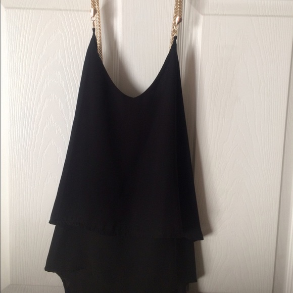 Black chain strap Camisole