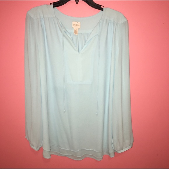 Light blue blouse