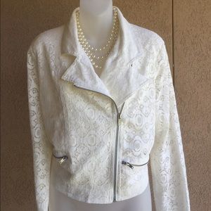 Cato White Lace Jacket