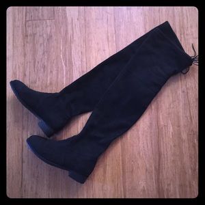 Faux Suede Thigh High Boots