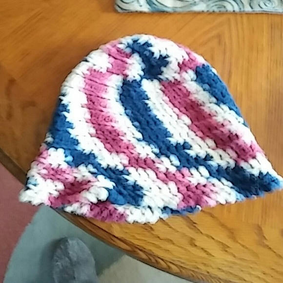 Crocheted beanie