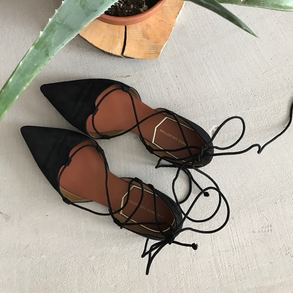 Zara Lace Up Flats
