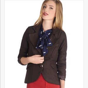 Modcloth Herringbone Blazer