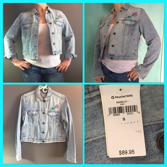 SALE🍹NEW Adorable Gap Jean Jacket with stitching - Picture 2 of 5