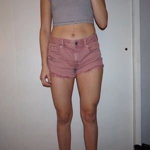 American eagle maroon shorts