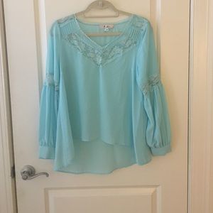 Sheer Blue Blouse