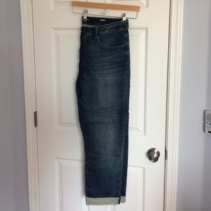 Slim-fit denim jogger