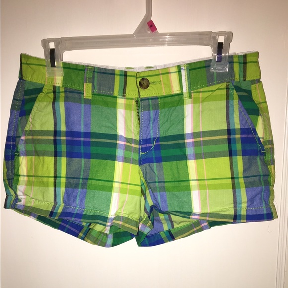 Old Navy plaid shorts